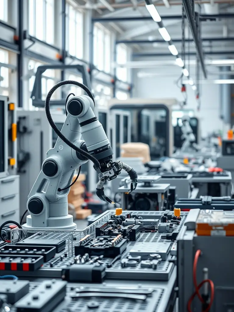 A split-screen image showing a traditional factory floor on one side and a modern, automated production line on the other, representing the platform's diverse range of manufacturing capabilities.